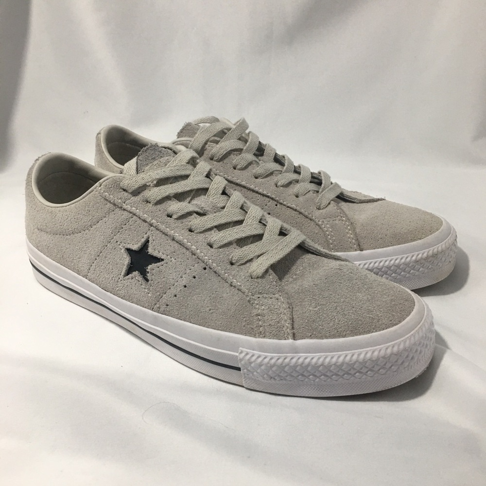 🛑 SOLD Unisex Converse One Star Pro Skateboard Shoes Wolf Gray Men 9.5, Women 11